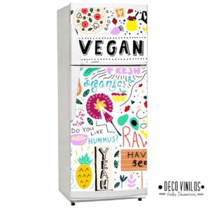 Vinilo Heladera Vegan Kitchen
