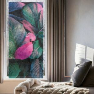 Vinilo Esmerilado Impreso Flower Pink