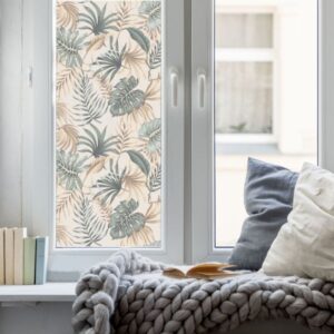 Vinilo Esmerilado Impreso Tropical Beige
