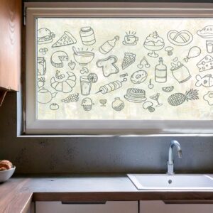 Vinilo Esmerilado Impreso Kitchen Grey