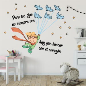 Vinilo Decorativo Principito Volador