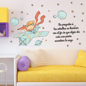 Vinilo Decorativo Principito Aviador