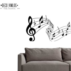 Vinilo decorativo Notas Musicales