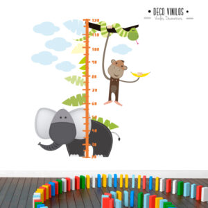 Vinilo Infantil Medidor Jungla