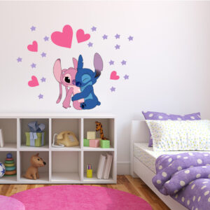 Vinilo Decorativo Stitch y Angela