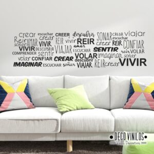 Vinilo decorativo Palabras Motivadoras